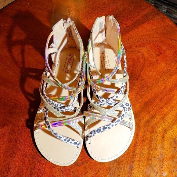 NEW SEYCHELLES ANTHROPOLOGIE BRAND KAMI BACK ZIPPER CLOSURE OPEN TOE SANDAL - Picture 2 of 14